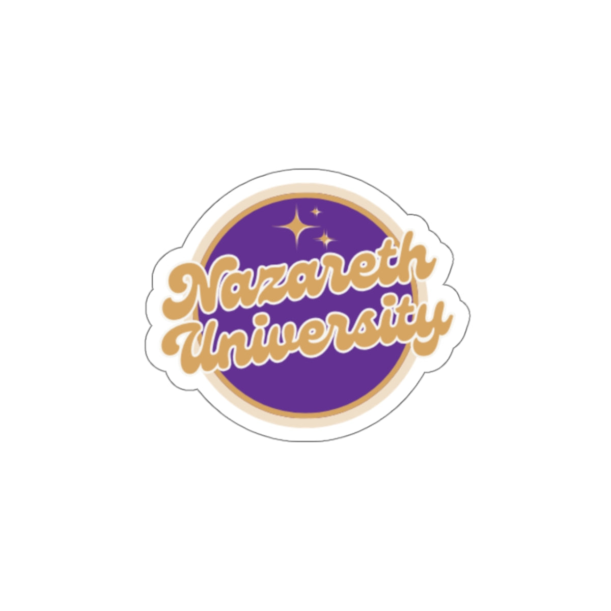 Round Naz Univ Kiss-Cut Stickers